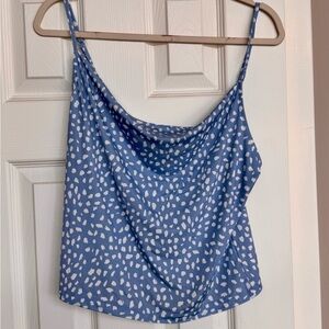 Urban Outfitters Blue Sleeveless Crop Camisole